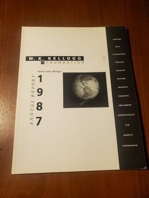 Vintage 1987 W.K. Kellogg Foundation Annual Financial Report VTG