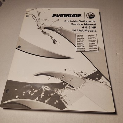 5008849 BRP Evinrude Portable Outboard Service Manual 4-6 HP 2012 IN/AA Models