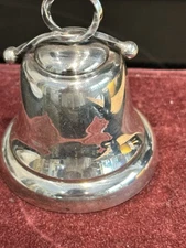 CARTIER STERLING SILVER WITH TWISTED ROPE HANDLE DINNER BELL ~ SIGNED ~