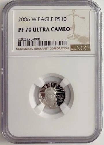 Photo of a 2006-W American Platinum Eagle from an eBay listing that sold on Jul 16, 2026