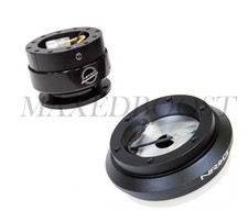 Nrg Steering Short Hub Adapter Black 2.0 Quick Release Kit For Lancer Evo 08