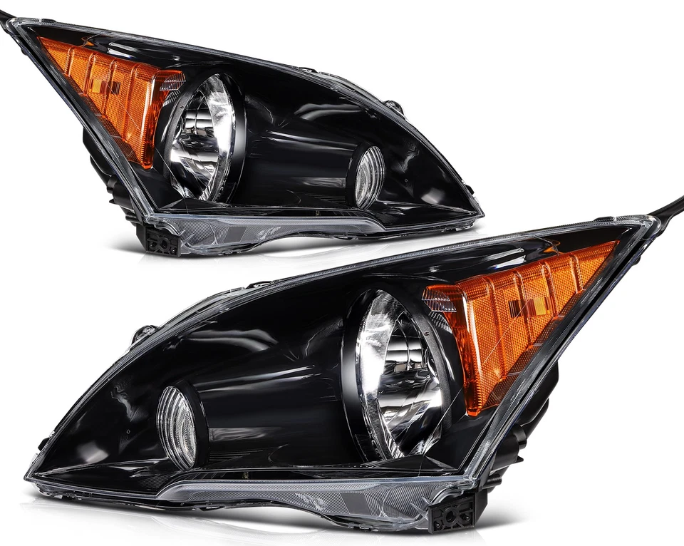 Conjunto de faros para Honda CR-V CRV 2009-2011 carcasa negra par izquierda+derecha Foto 2 de 4
