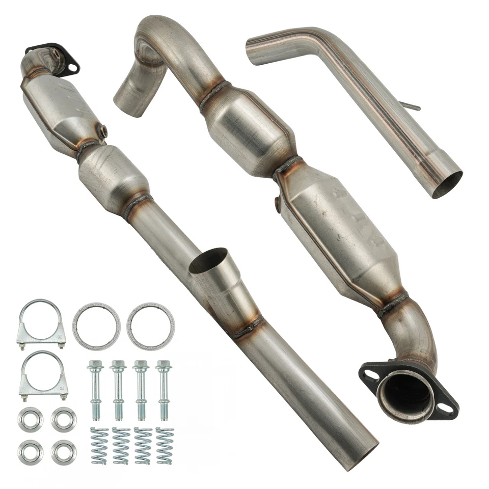 2x Catalytic Converters Both Sides For 2006-2008 Lincoln Mark LT 5.4L V8 30494 - Изображение 2 из 4