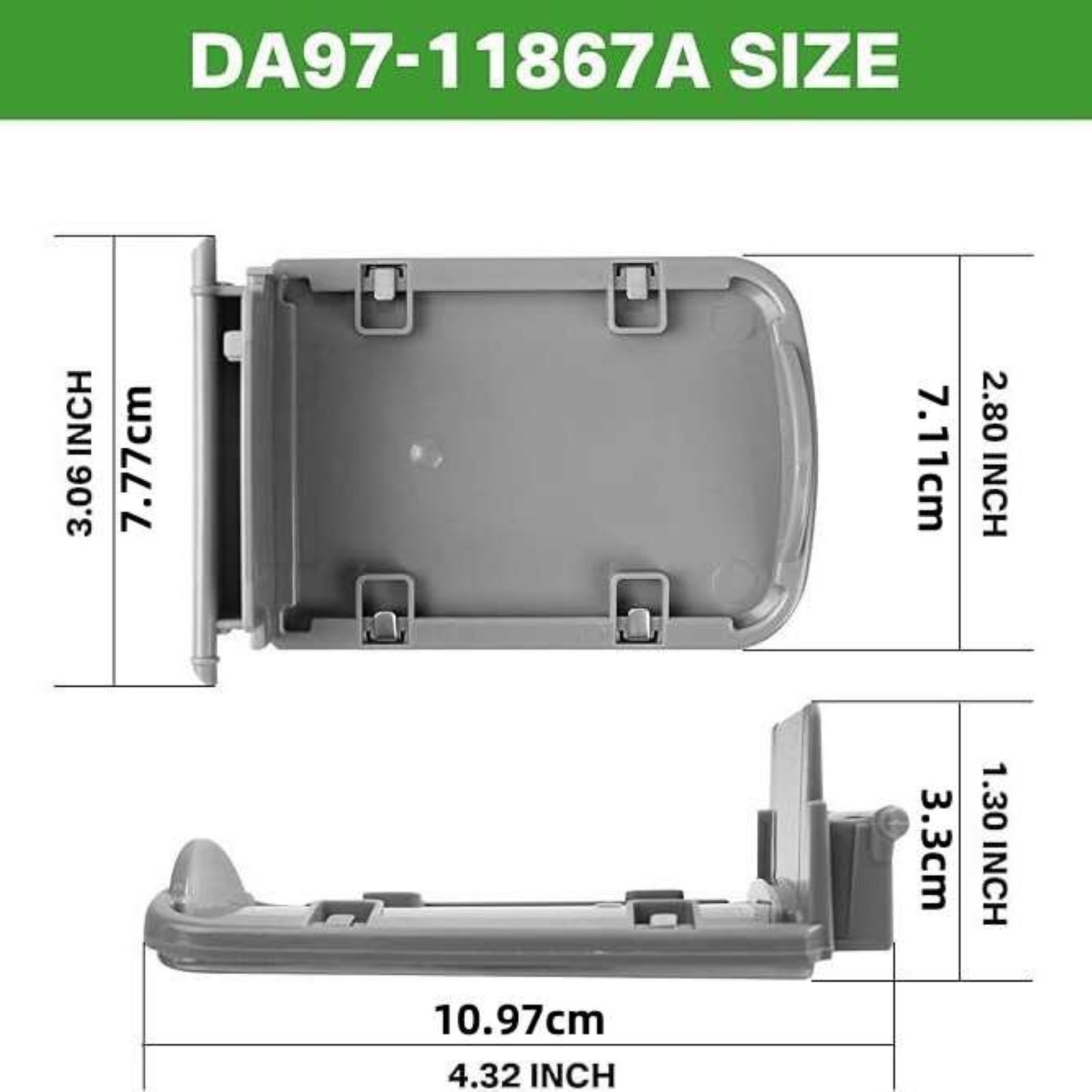 DA97-11867A Refrigerator Dispenser Lever Assembly For Samsung RF4267HARS/XAA-01