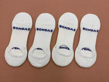 4 pairs Bombas Women's No Shows Socks Size Medium 8-10.5 White