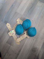 Fibernaturaa Teal Yarn. Lot Of 3. K5