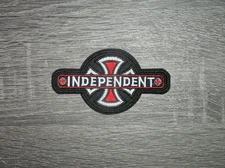 Independent Trucks Skateboard Red/Black Embroidered Iron On Patch 4" x 2.25"