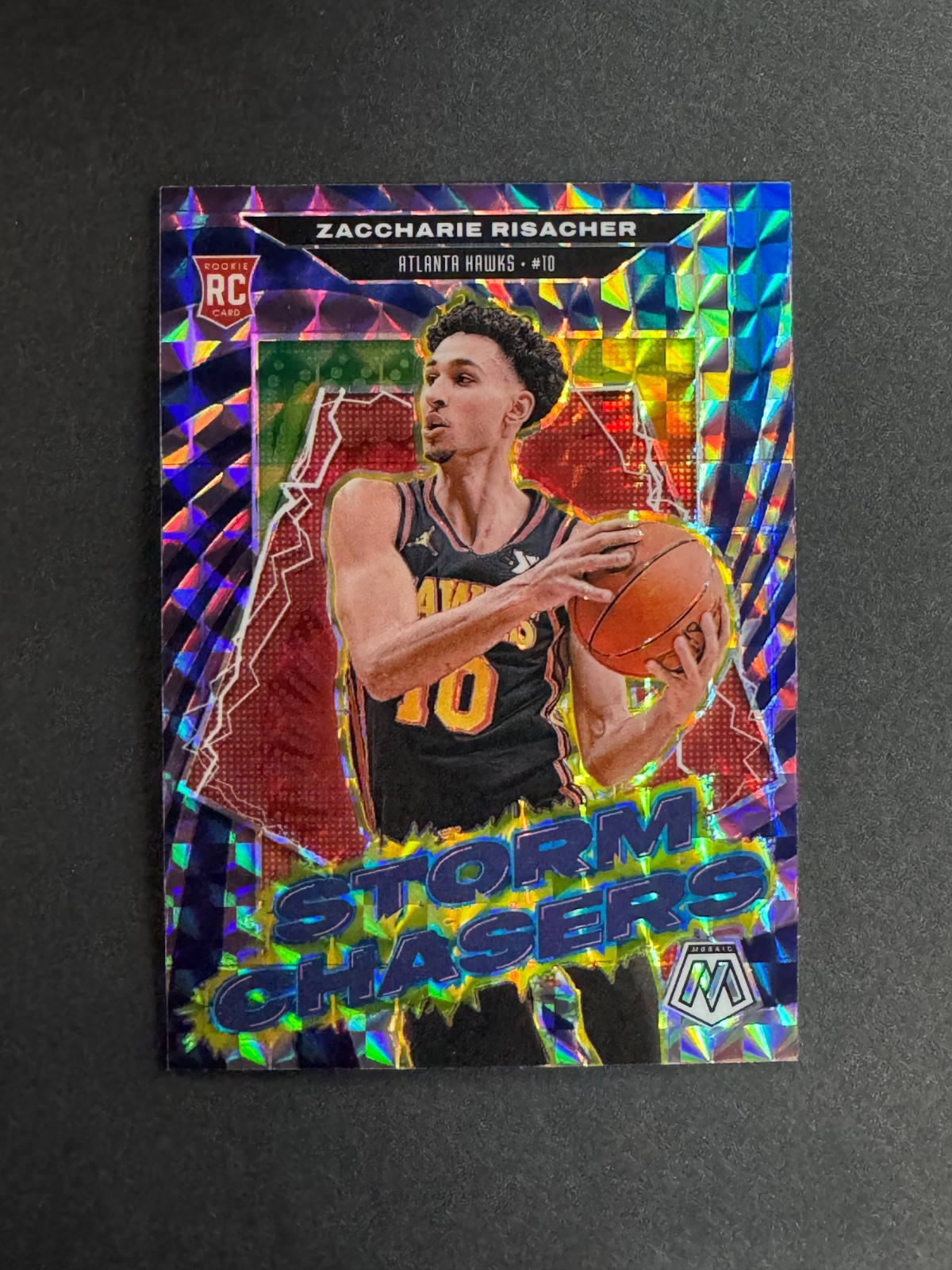 Zaccharie Risacher 2024-25 Panini Mosaic Rookie Storm Chasers #18