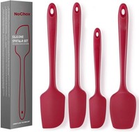 Teigschaber Set, Nochox HitzebestäNdig Silikon Spatel + Silikon KochlöFfel, K