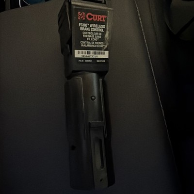 CURT 51180 ECHO WIRELESS MOBILE ELECTRIC BRAKE CONTROLLER BLACK TRAILER-Like New