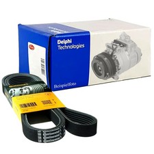 DELPHI Klimakompressor + CONTI 6PK1750 für PEUGEOT 406 8B