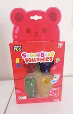 Crazy Fun Sugar Bear Squishies Set 4-Pack New...