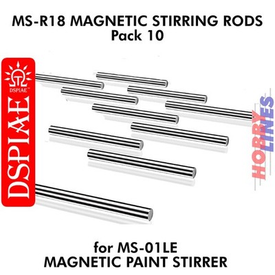 MS-R18 Magnetrührstäbe 10 Stück für MS-01 LE Magnet Farbrührer DSPIAE