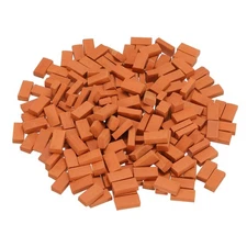 Miniature Bricks Clay Mini Wall Brick for Model Red 200PCS Scale 1/16