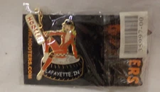 HOOTERS RESTAURANT GIRL ON TIRE LAYFAYETT, IN. HAT or LAPEL PIN ~ NEW in Package