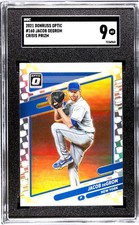 2021 Panini Donruss Optic #160 Jacob DeGrom SGC 9 Mint Crisis Prizm SSP
