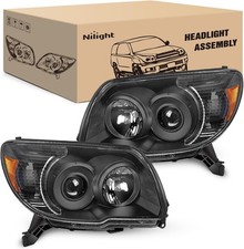 Headlights Assembly for Toyota 4Runner 2006 2007 2008 2009 Headlamp Black Housin