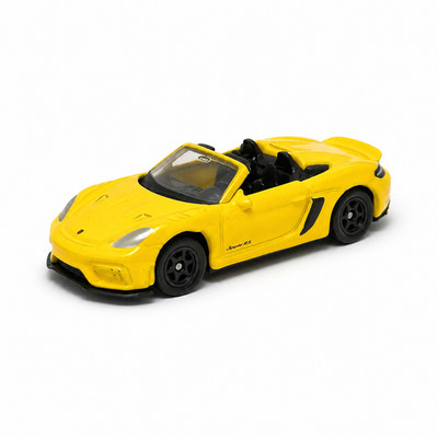 Porsche 718 Spyder RS Yellow Welly 1:60 1:64 Scale Toy Car 52440 3