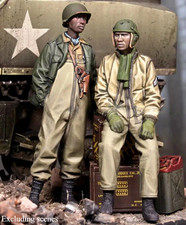 1/35 Resin Figure Model Kit WWII US Tank Crew 2 Figures Unassembled Unpainted