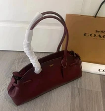 Coach Leather Empire Carryall Bag 34 Shoulder Bag Brass/Merlot CCC30 NWT