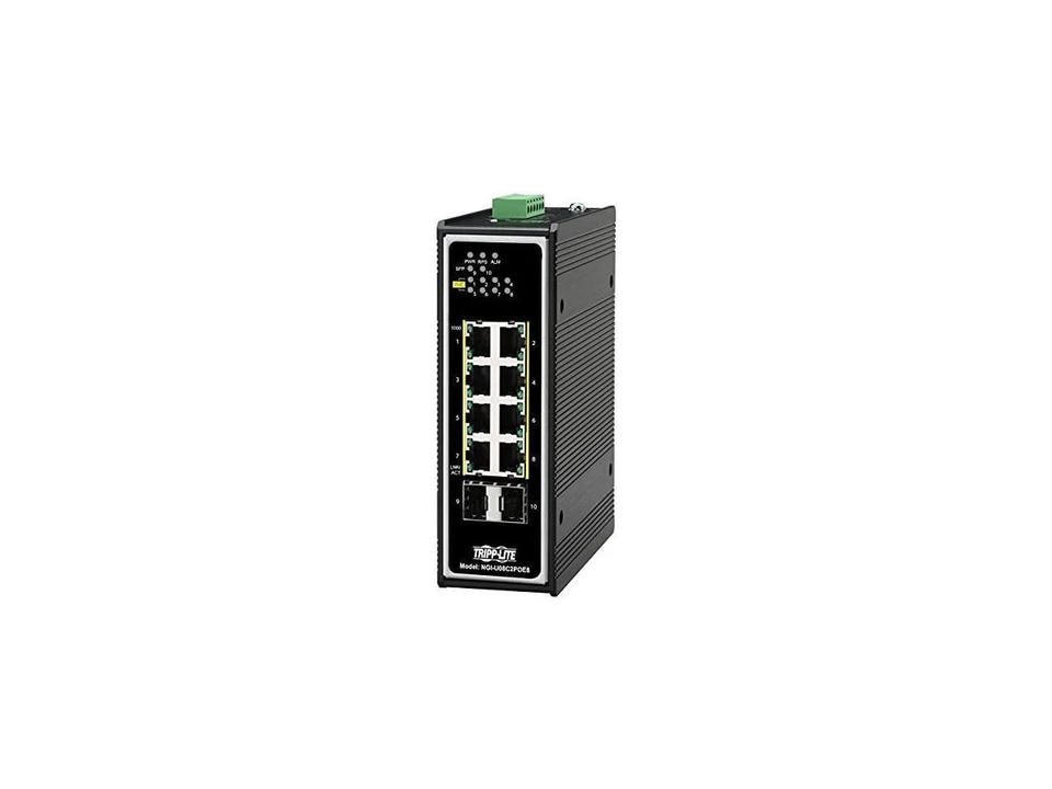 Tripp Lite 8-Port PoE+ 30W Unmanaged Industrial GbE Switch NGI-U08C2POE8 - Image 2 of 4