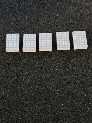 LOT of 5 LUMEX LDM-07257NI .70'' 5x7 Dot Matrix LED Display