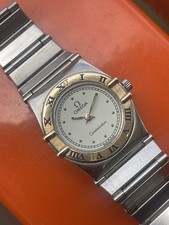 Ladies Omega  Constellation 18K gold bezel an...