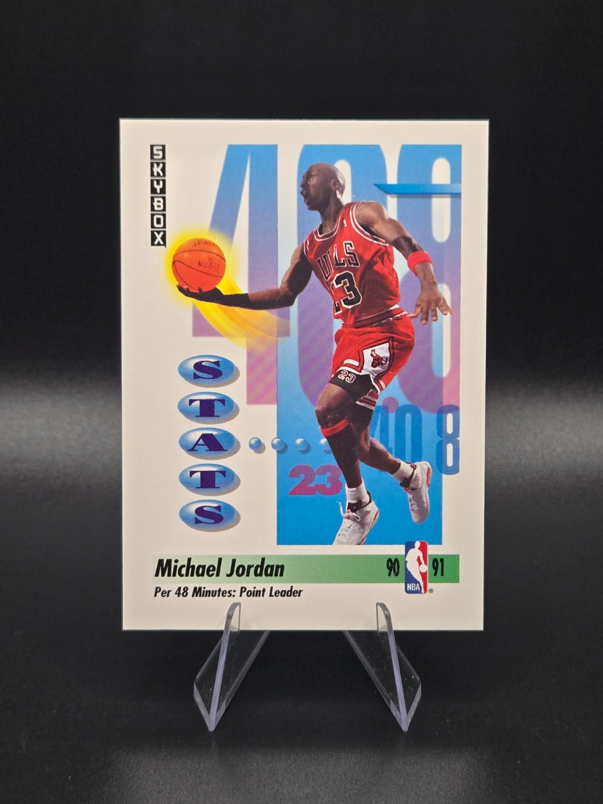 1991-92 SkyBox #307 Michael Jordan Points! Bulls