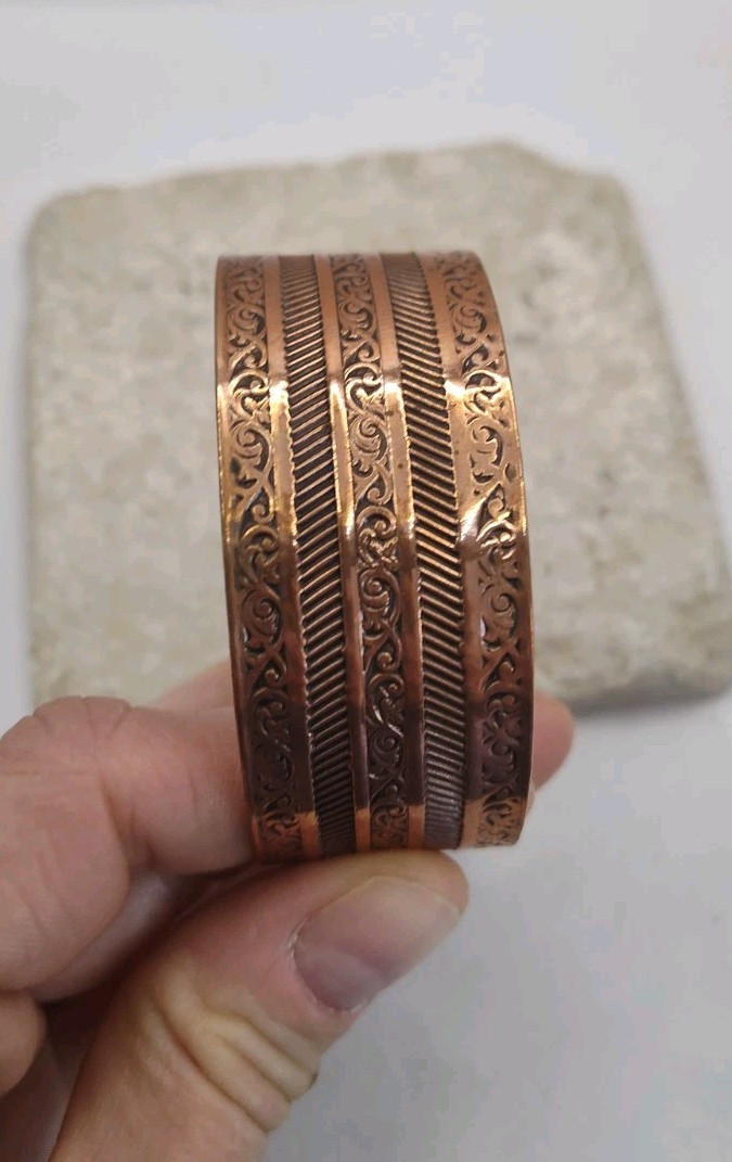 Solid Copper Cuff Bracelet - image 2