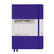 Leuchtturm1917 Medium A5 Dotted Hardcover Notebook (Purple) 249 Numbered Pages