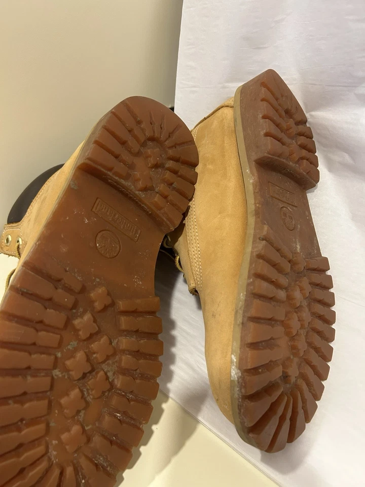 Timberland 6 Pulgadas Botas Impermeables Para Hombres Talla 7 Trigo Cuero Nubuck Zapato de Trabajo Foto 4 de 4