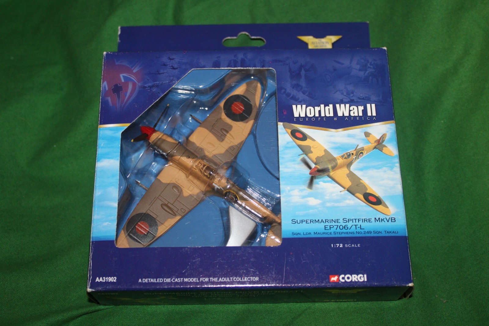 CORGI AVIATION ARCHIVE SUPERMARINE SPITFIRE MKVb 1/72 #AA31902