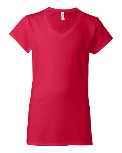 Gildan - Softstyle® Damen T-Shirt mit V-Ausschnitt - 64V00L - Bild 7 von 9