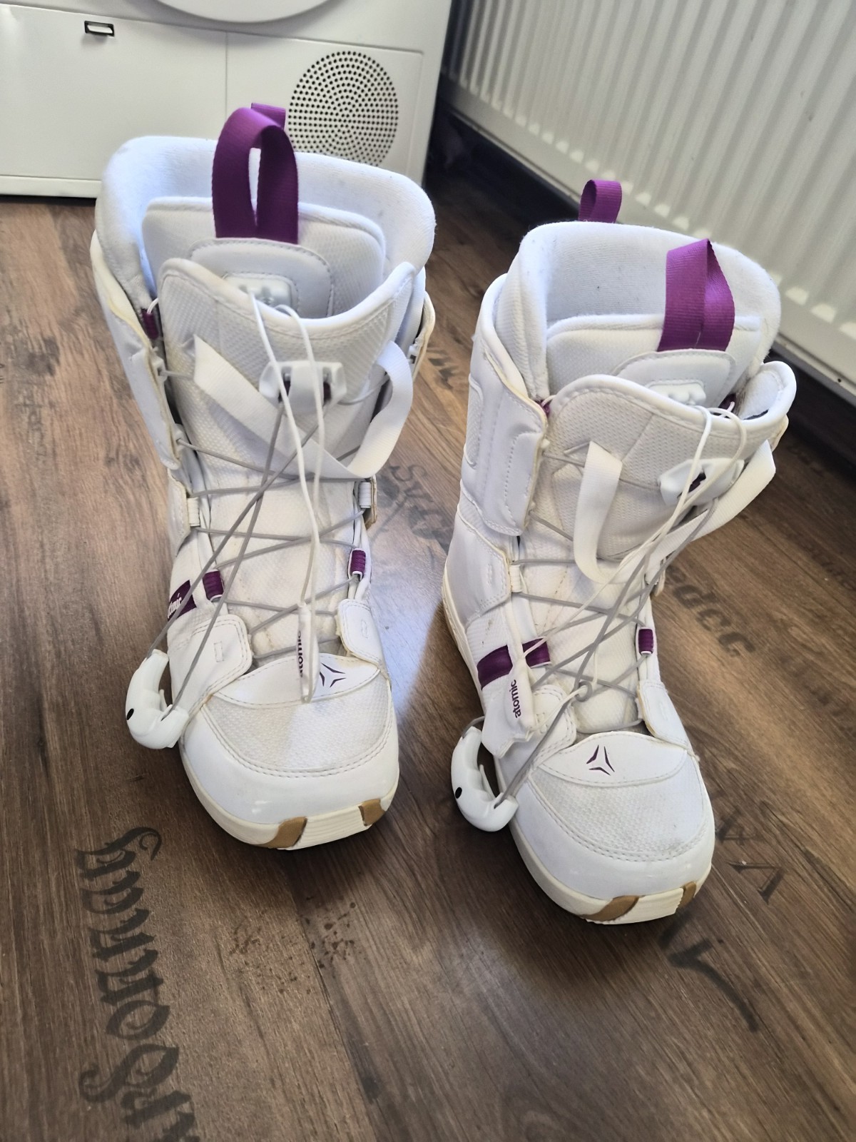 Snowboard Boots Damen weiß/lila