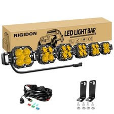 40 Inch LED Light Bar, 180W 18000LM Straight Curved 180W Combo 3500K Yellow