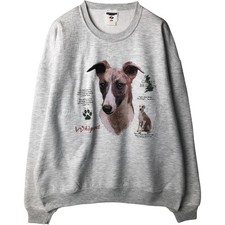 Vintage 90'S Jerzees WHIPPET dog print sweatshirt size XL men's size XL