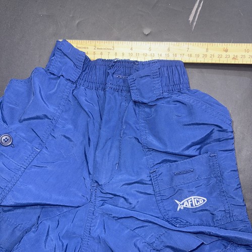 AFTCO Blue Boys Active Preppy Outdoor Hunting Hiking Cargo Fishing Shorts Sz 20 - Picture 5 of 11