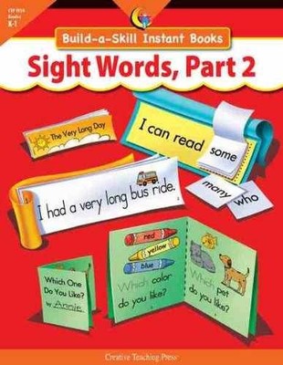 SIGHT WORDS PART 2, BUILD-A-SKILL - Paperback, by Kim Cernek - Very Good h