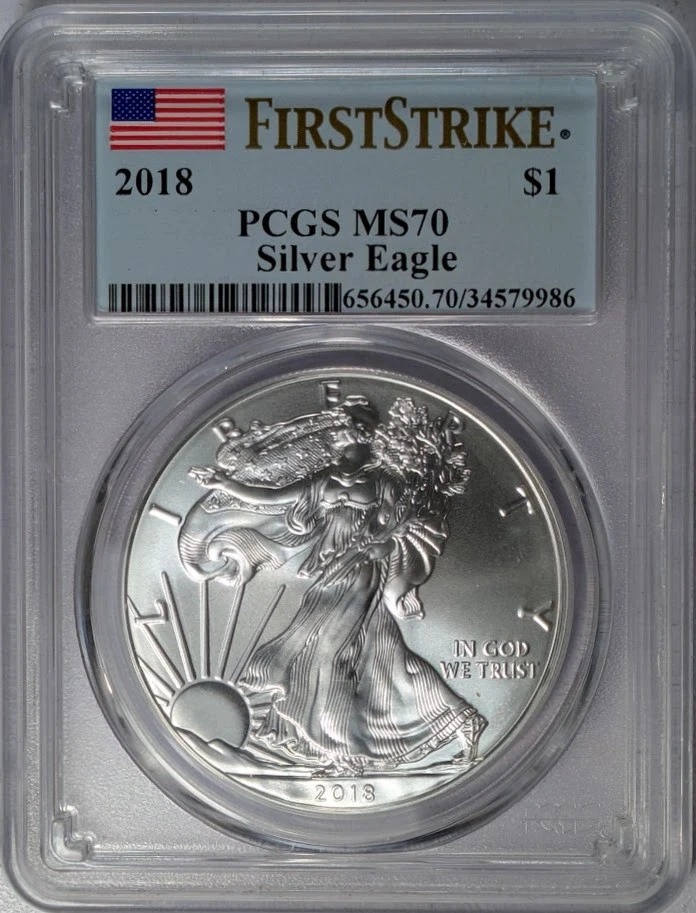 American Eagle MS 70 Graded 2018 Silver Bullion Coins for sale | eBay
