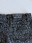Vintage Lip Service Stretch Skinny Denim Jeans Black/White Graphic Print — photo 4