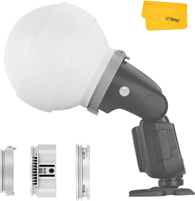 ML-CD15 Diffusion Dome W/3 Adapters, Flash Light Diffuser, Fit for  V1 Pro V1 AD
