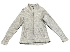 The North Face Women s Gray Full Zip Fleece Jacket Heather Lightweight Size S/P