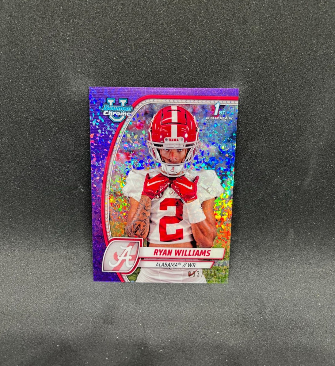2024 Bowman U Chrome Ryan Williams #53 Purple Mini-Diamond Refractor /375 RC