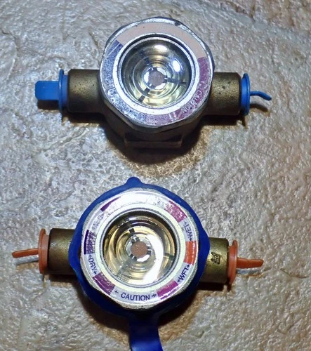 Lot of 2 Emerson Alco Sight Glass Moisture Liquid Indicators - NOS?