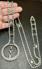 Fabulous VTG 35  Rhinestone Scroll Hearts Juliana Belt