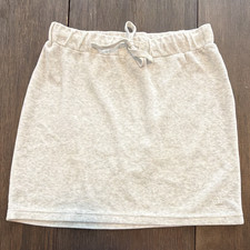 Juicy Couture Women s grey velour Mini Skirt Embroidered Logo M
