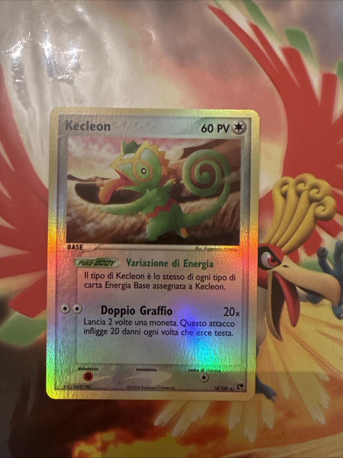 Pokemon Kecleon Card 18/100 Near Mint EX Sandstorm 2003 Reverse Holo