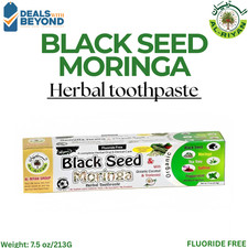 ORGANIC TOOTHPASTE- By AL RIYAN BLACK SEED MORINGA 100 Natural Fluoride free