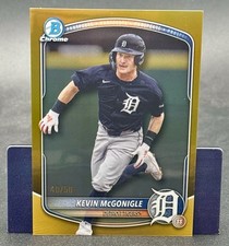 2025 Bowman Draft Kevin McGonigle GOLD Refractor /50- Tigers