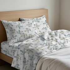 COMPLETO LENZUOLA 100% COTONE  PETALO FIORE VERDE MADE IN ITALY